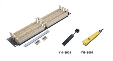 Çin Etherne Fiber Optik Yama Paneli / 110 Engelleme Çapraz Bağlama Sistemi YH4022 için 110 Yama Paneli Distribütör