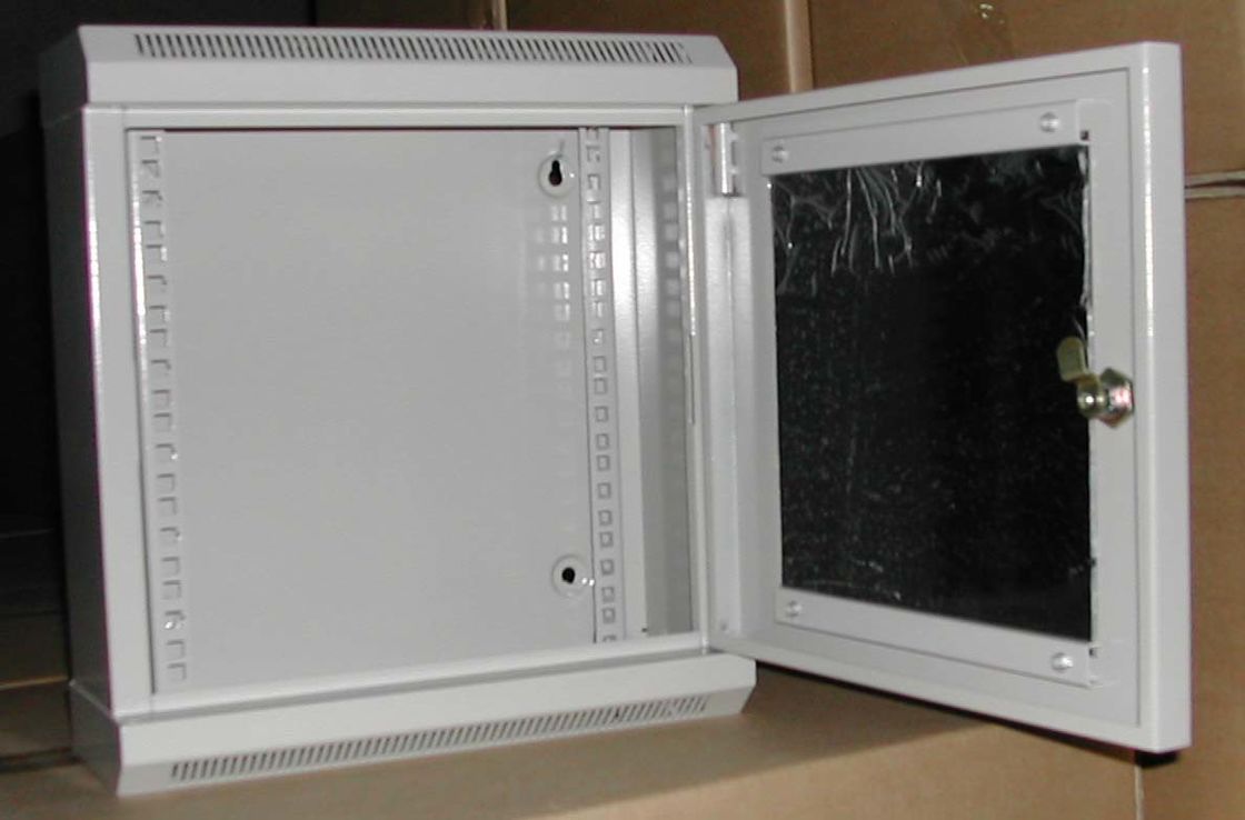 Cam Kapı YH2007 ile 10 inç Küçük Duvara Montaj Ağ Sunucu Dolabı