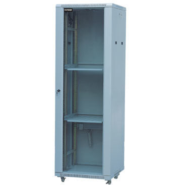 Cam Kapı Sunucu Raf Kabine 100mm Derinliği Soğuk Haddelenmiş Çelik Toz Boya Bitirme YH2002 ile