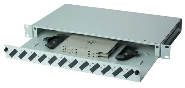 Yüksek kaliteli Fiber Patch Panel 24 Port, LC / Duplex SC Fiber Optic Termination Box YH1005