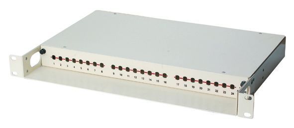 Yüksek kaliteli Fiber Patch Panel 24 Port, LC / Duplex SC Fiber Optic Termination Box YH1005