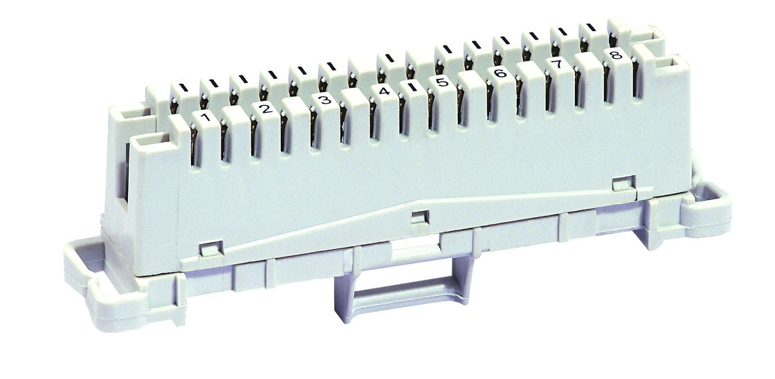 8 Çift LSA Krone Modülü / Dikey Montaj Krone Bağlantı Modülü UL94-V0 YH-6036 1 002-00