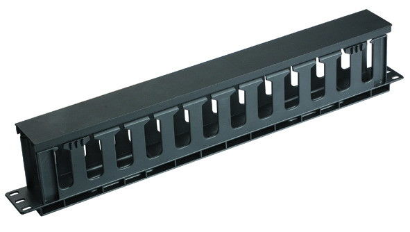 19 inç 1u Ağ Kablosu Yönetim Rack Mount Thickening AMP Type With Metal Cover YH4037