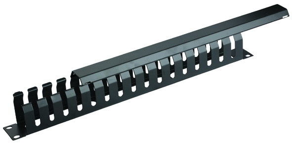Yüksek Performanslı 1U Rak Montaj Kablo Yönetimi, Kapaklı Amp Kablo Yönetimi YH4040