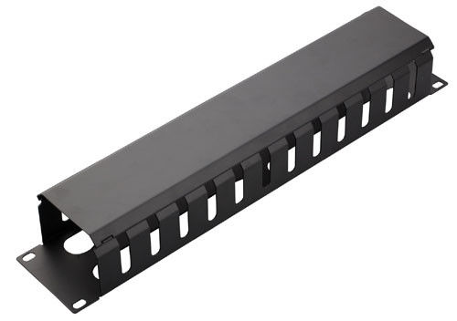 Yüksek Performanslı 1U Rak Montaj Kablo Yönetimi, Kapaklı Amp Kablo Yönetimi YH4040