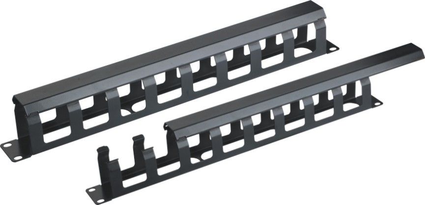 Metal Kapaklı Metal D Halka 1U Ağ Kablosu Yönetimi, Uzun Ömürlü YH4038