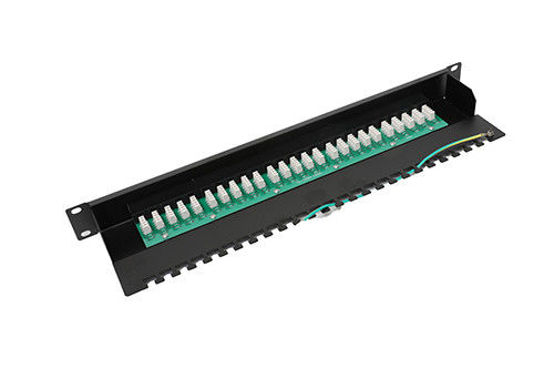 FTP UTP Boş Yama Paneli, Kablo Yöneticisi YH4020 ile 24 Port Cat5e Patch Panel