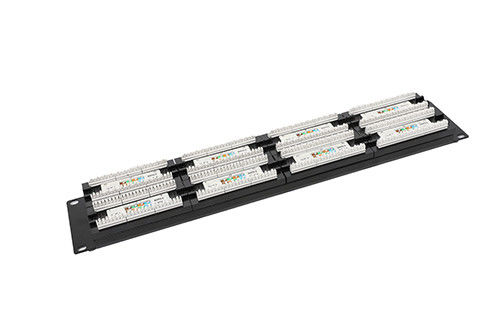Cat6 UTP Ağ Patch Panel 48 port 2U AMP Ethernet Patch Panelleri 0.4 - 0.7mm İletken YH4016