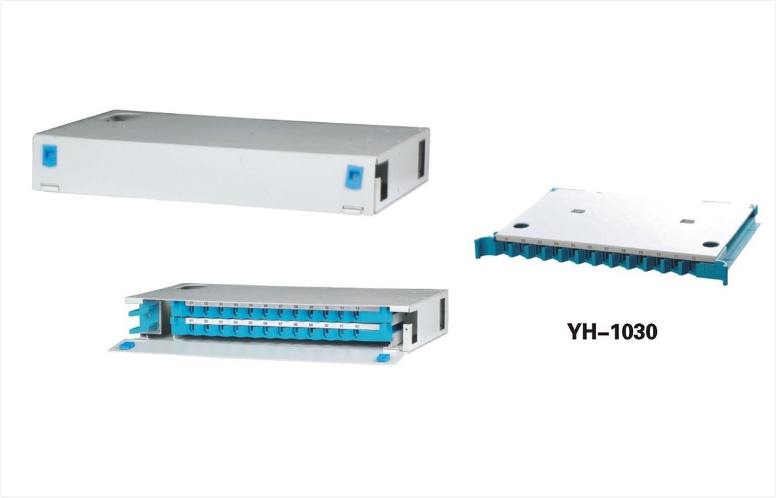 Vandal Dirençli Fonksiyonu ile 24 Gözenekli Fiber Optik Dağıtım Paneli Sonlandırma Çerçevesi YH1018