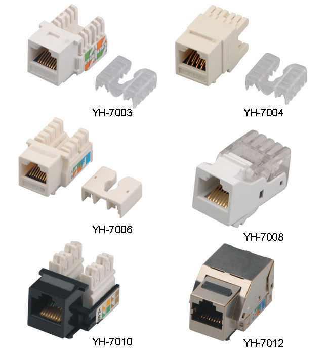 Ev Ağı Cat6 RJ45 keystone jack IDC CE 8P8C Altın Pin modüler jack YH7011