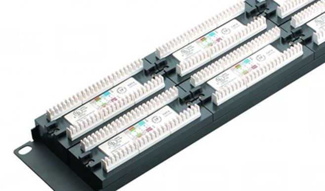 Cat6 UTP Ağ Patch Panel 48 port 2U AMP Ethernet Patch Panelleri 0.4 - 0.7mm İletken YH4016