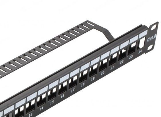 Kablo Yöneticisi Duvar Montajı YH4018 ile 24 Port Blank Keystone Ağ Patch Panel